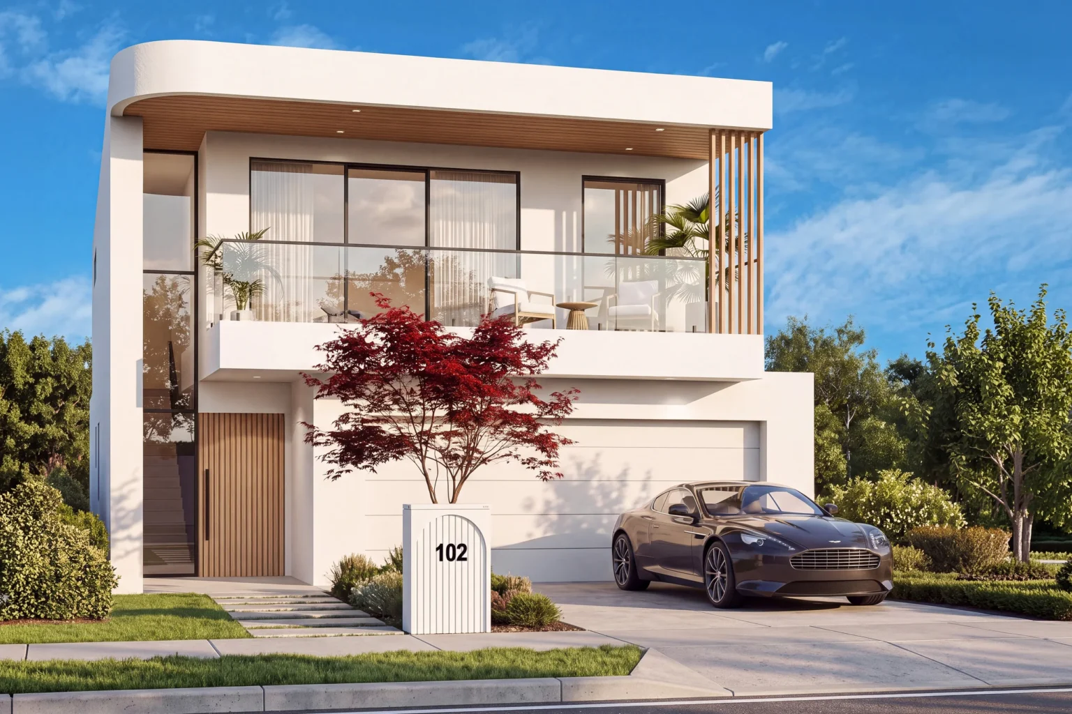 Residence 102: Twilight exterior