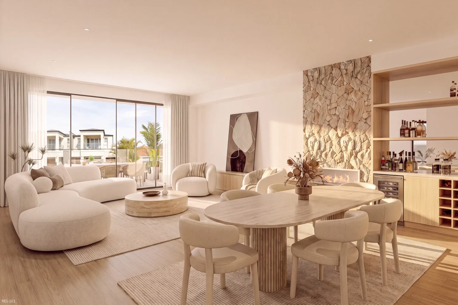 Residence 102: Living room